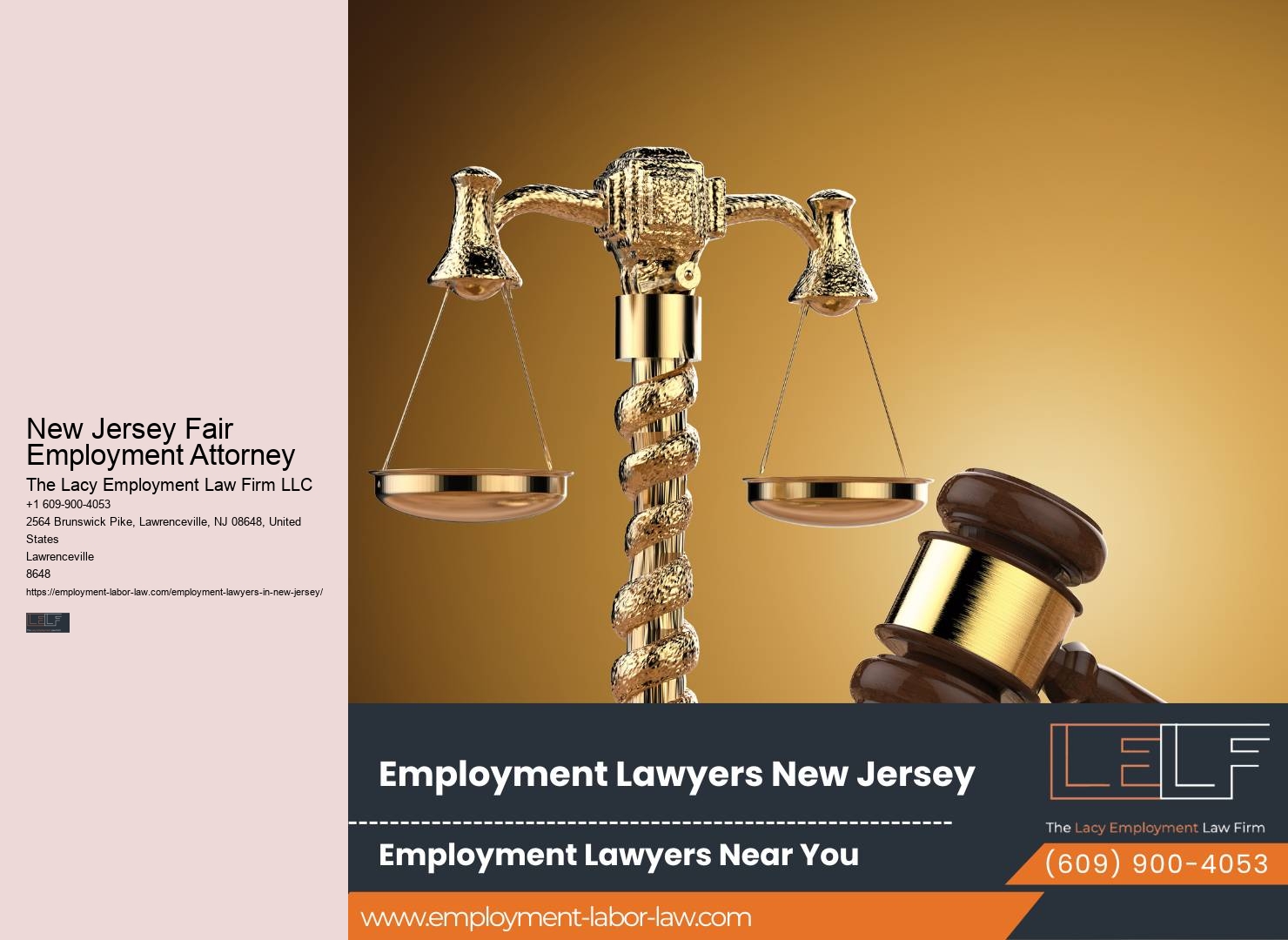 New Jersey Fair Employment Attorney Workplace Legal Representation