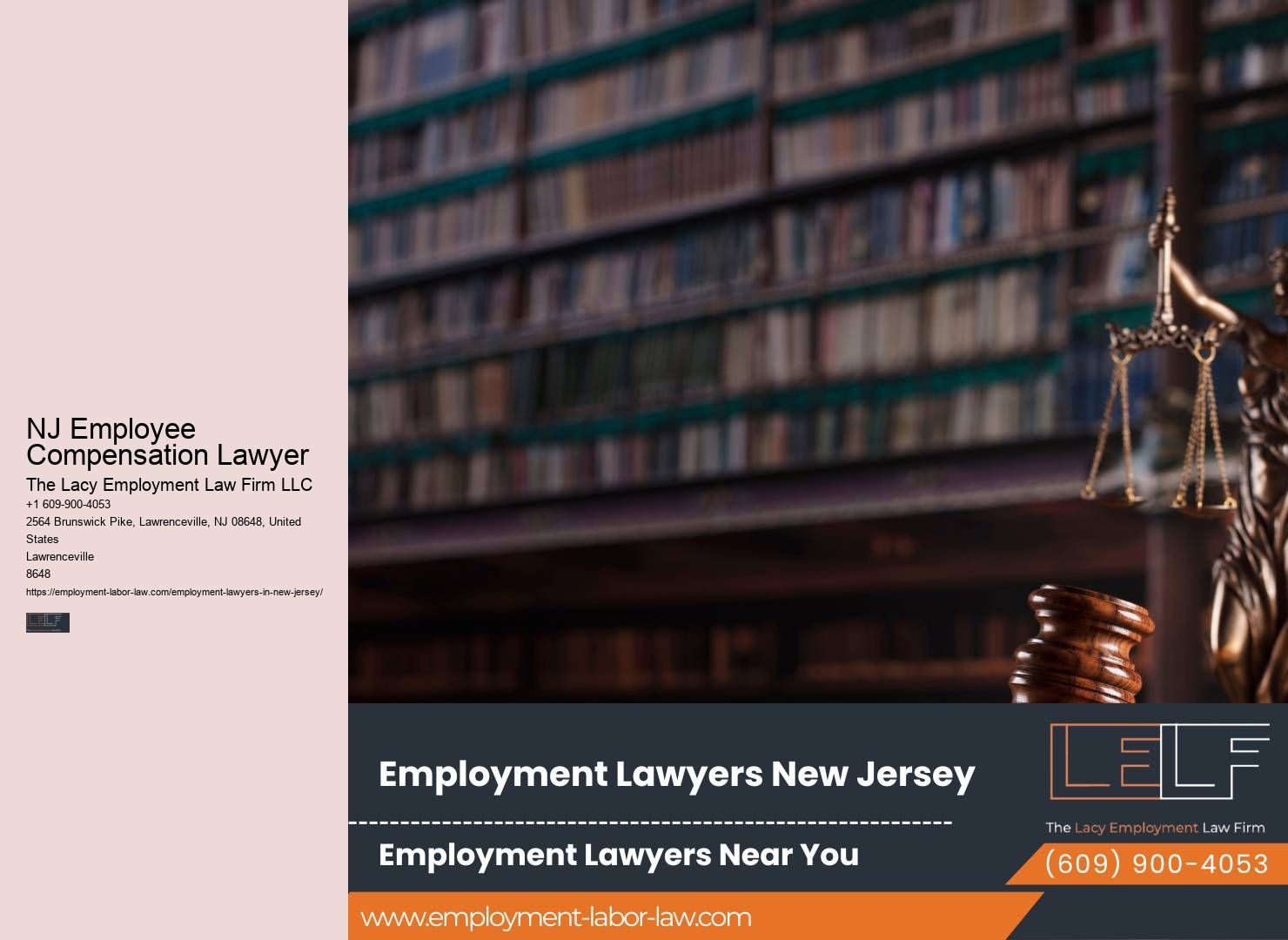 NJ Employee Compensation Lawyer Workplace Injustice Lawyer
