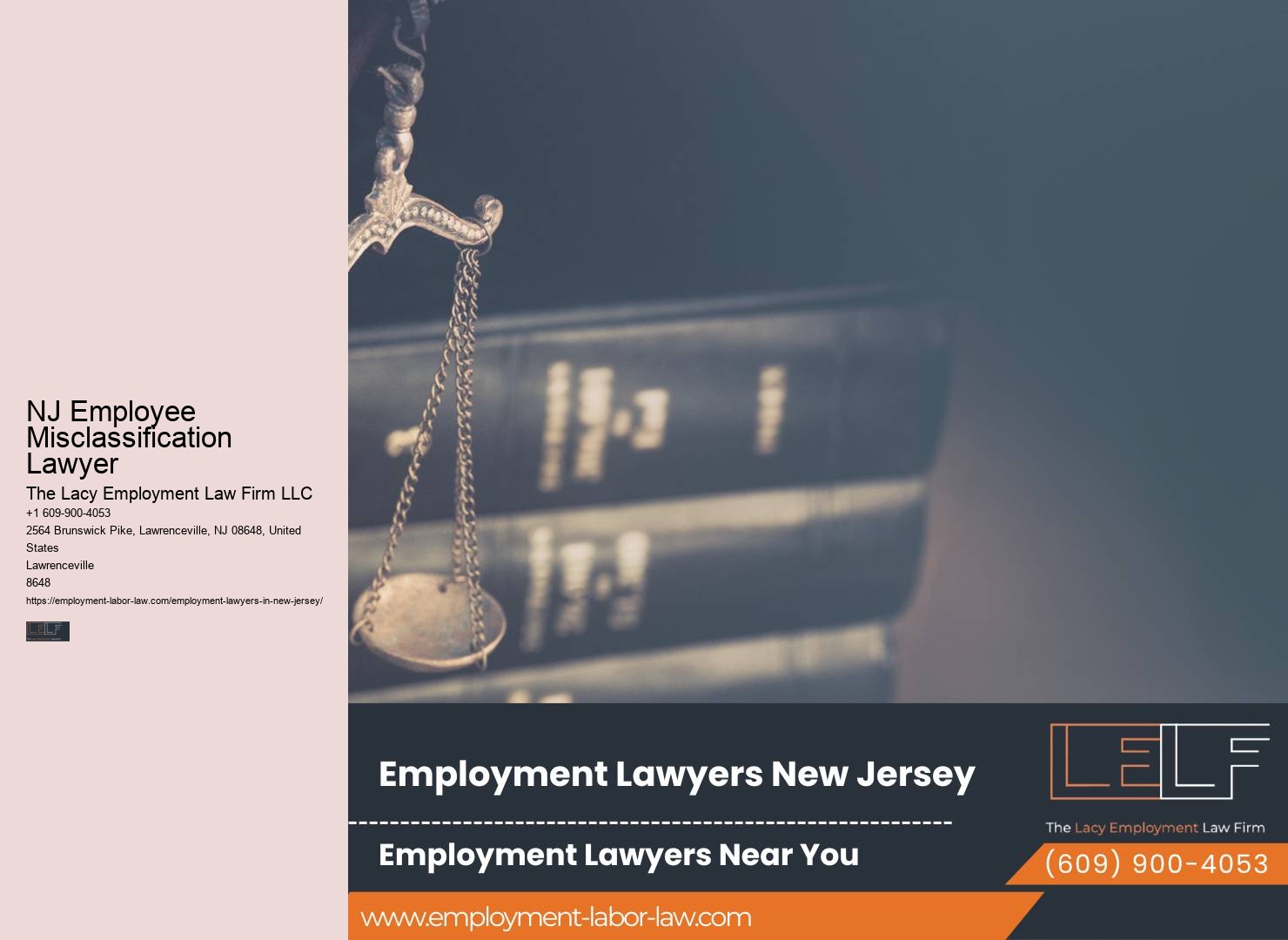 NJ Employee Misclassification Lawyer Employee Classification Lawyer