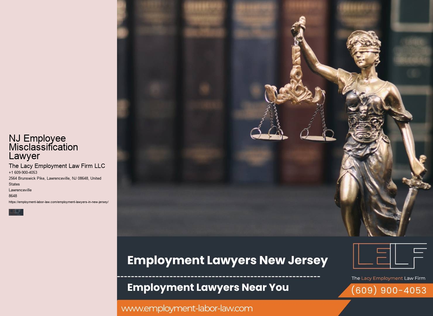 NJ Employee Misclassification Lawyer Employment Counsel
