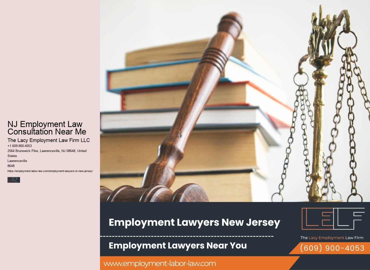 NJ Employment Law Consultation Near Me Workplace Rights Counsel