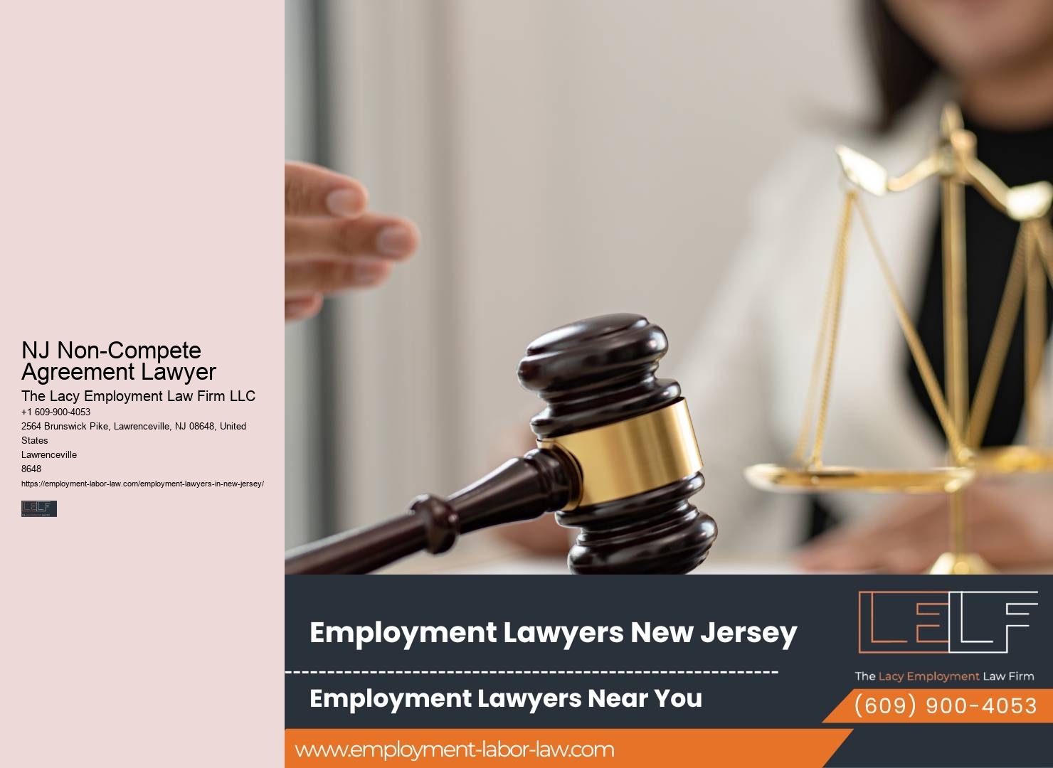 NJ Non-Compete Agreement Lawyer Job Discrimination Lawyer