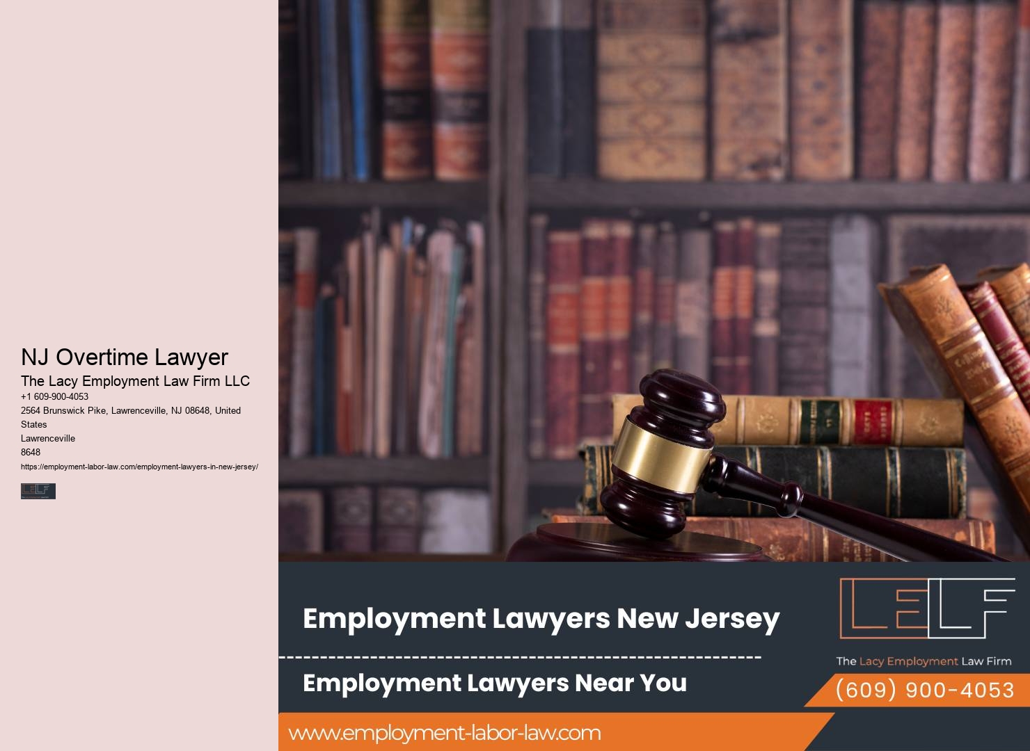 NJ Overtime Lawyer Employment Dispute Lawyer