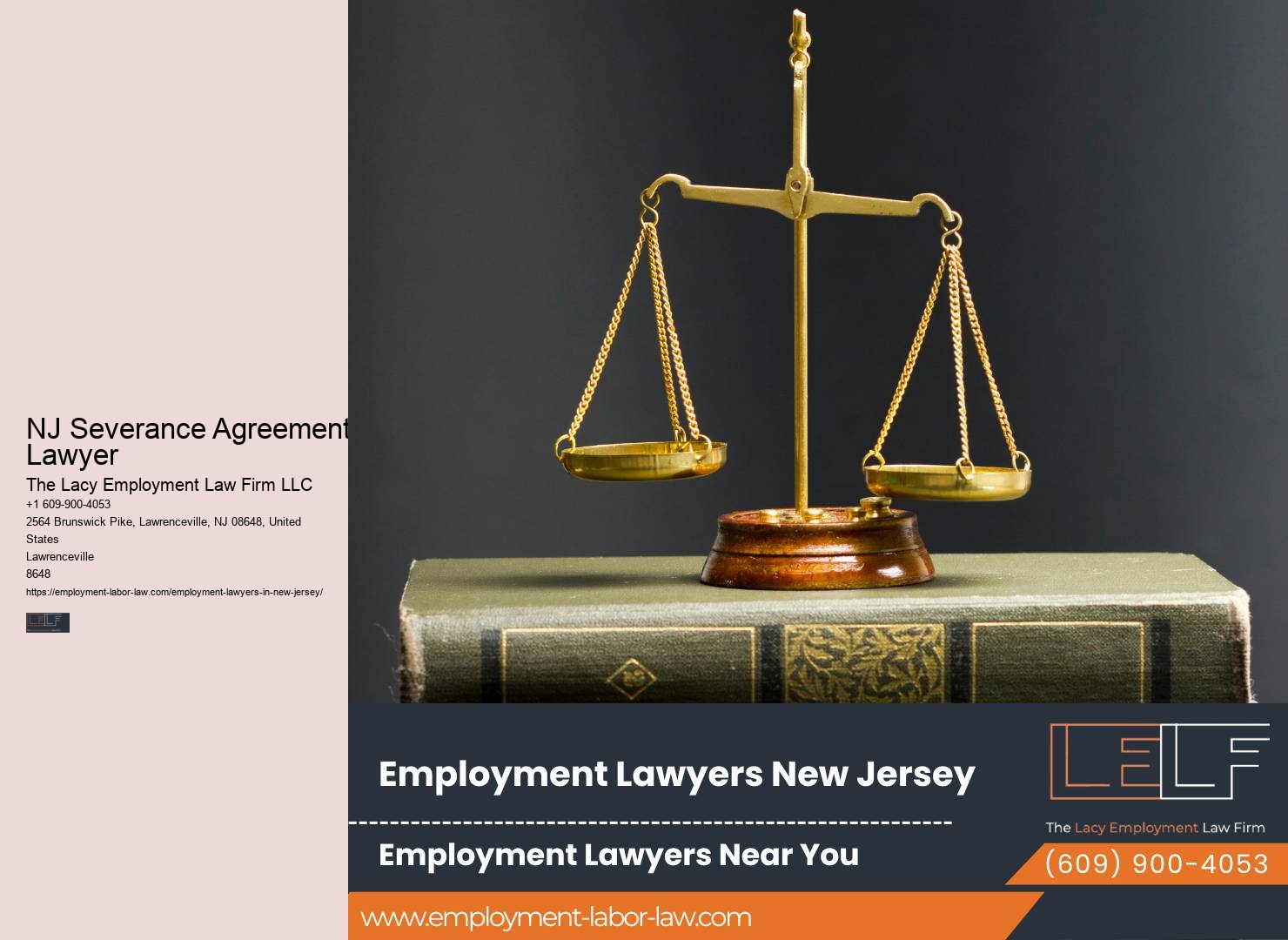 NJ Severance Agreement Lawyer Employee Legal Advice