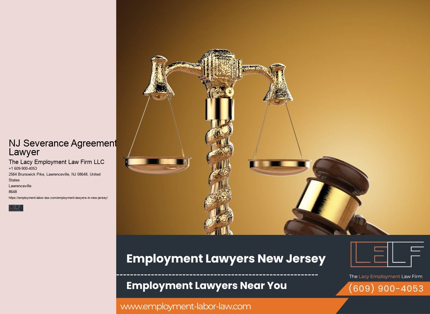 NJ Severance Agreement Lawyer Employment Rights Legal Services