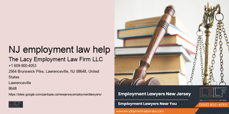 NJ employment law help workplace discrimination lawyer cost-effective