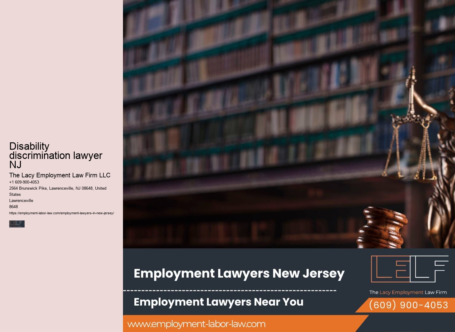 Superior NJ Employment Law Services