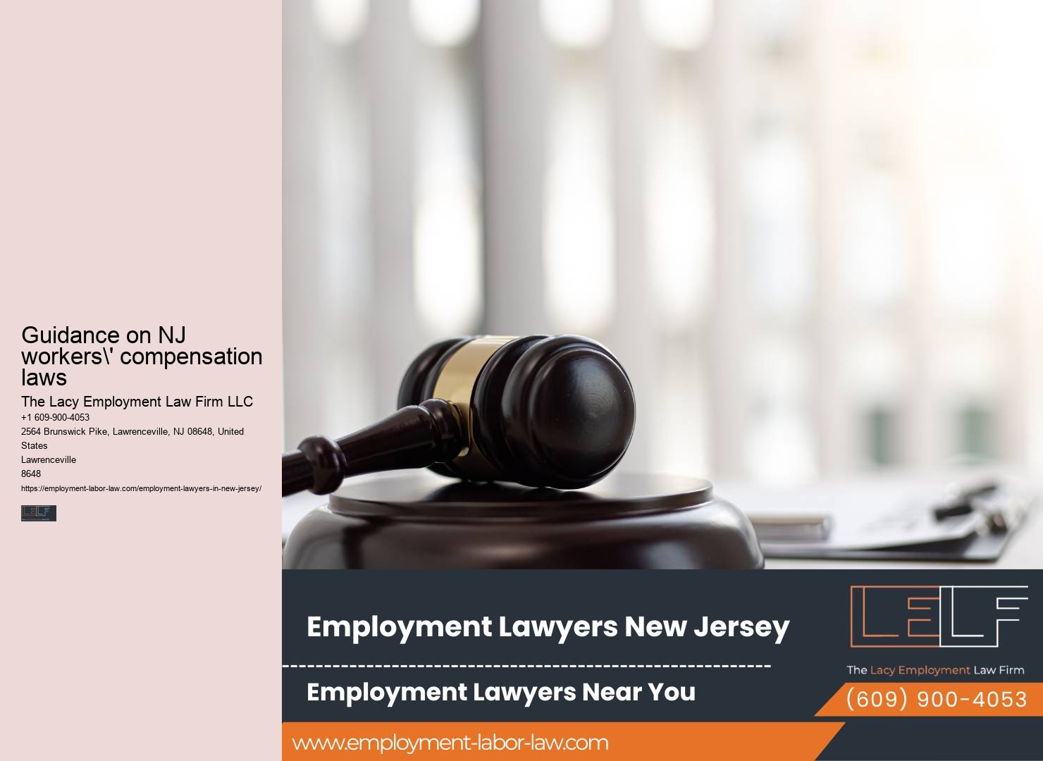 Employment law counseling in NJ