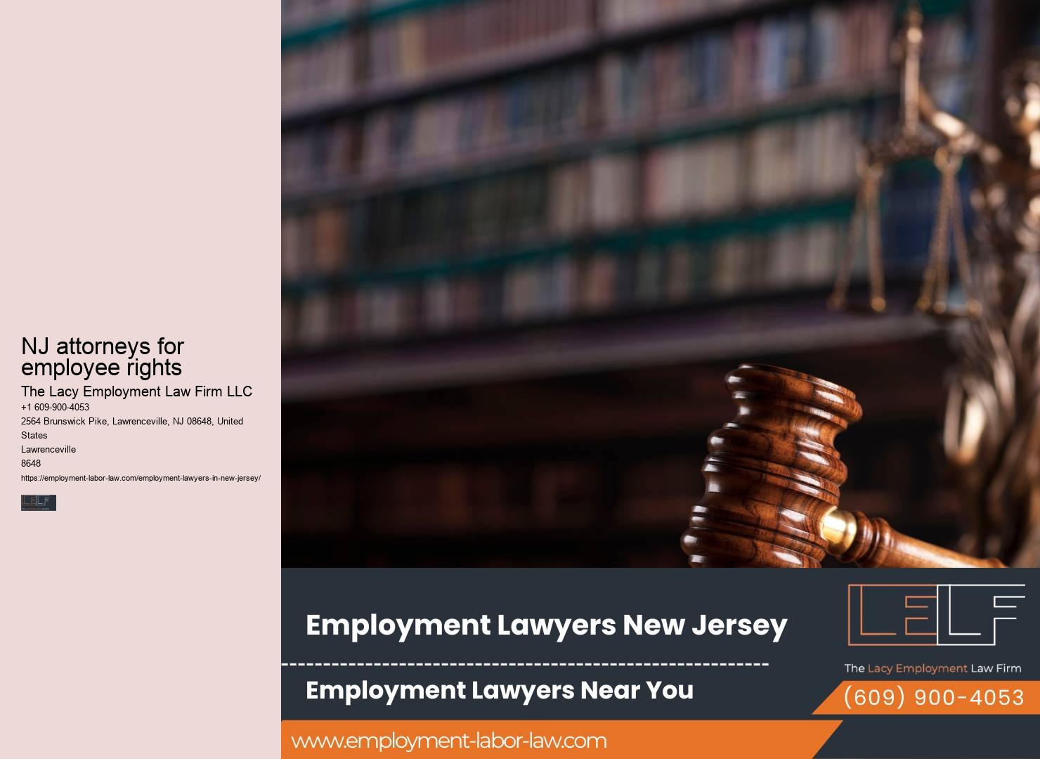 Advocates for NJ employment rights