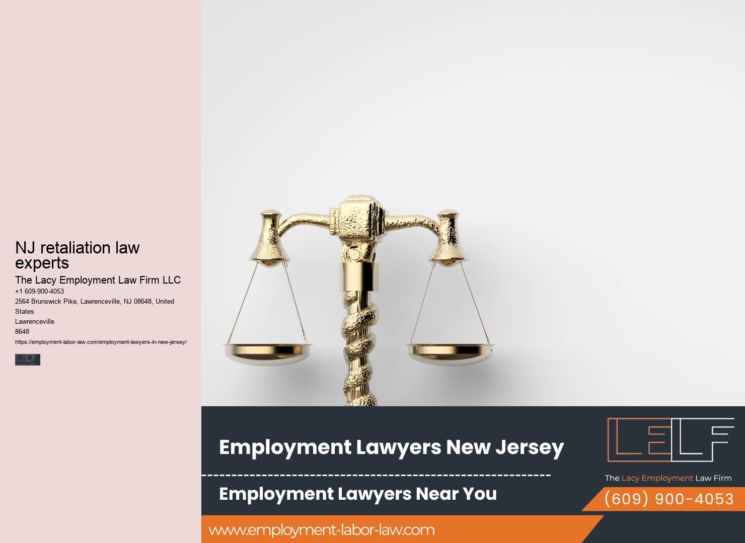 NJ retaliation law experts