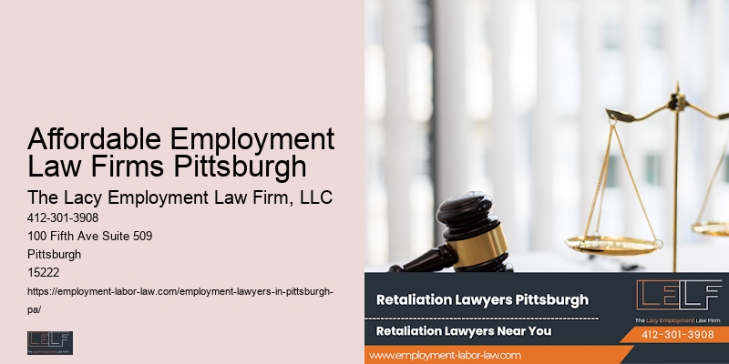 Affordable Employment Law Firms Pittsburgh