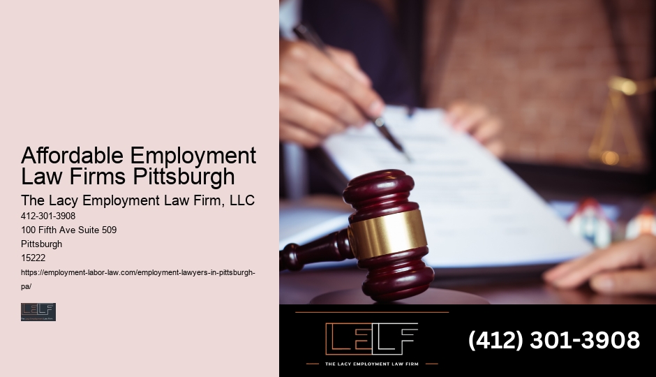 Affordable Employment Law Firms Pittsburgh employment contract dispute lawyer