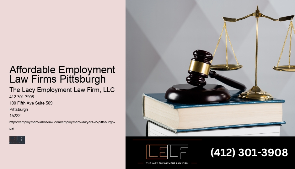 Affordable Employment Law Firms Pittsburgh Job Discrimination Lawyer