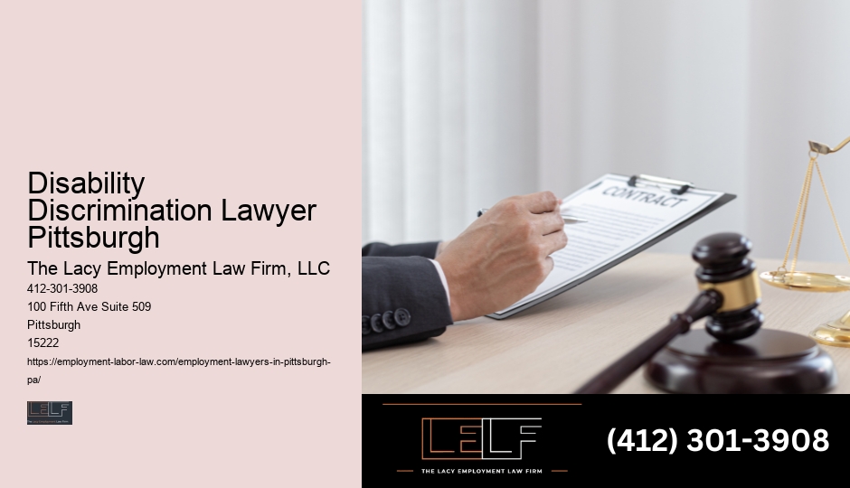 Employment Law Protection Disability Discrimination Lawyer Pittsburgh