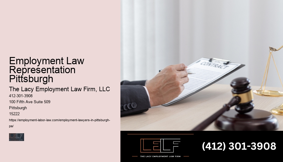 Wage and hour attorney Employment Law Representation Pittsburgh