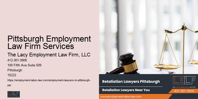 Pittsburgh Employment Law Firm Services
