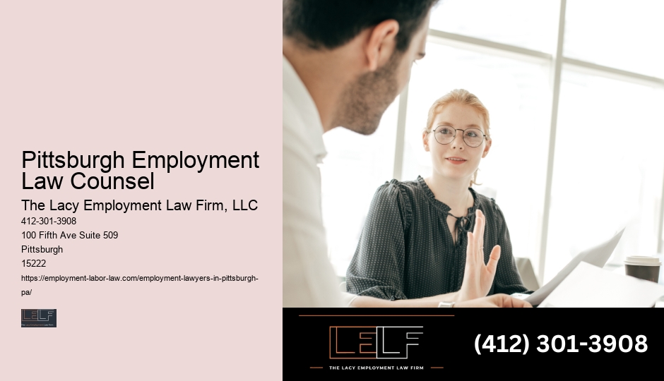 Pittsburgh Employment Law Counsel Workplace Legal Issues Lawyer
