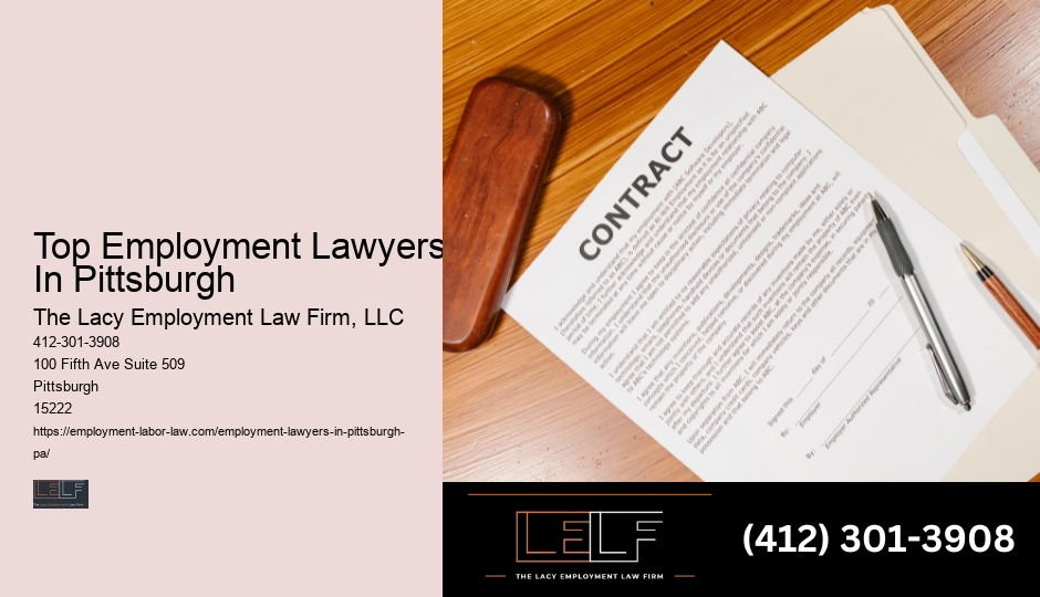 Top Employment Lawyers In Pittsburgh employment law firm assistance